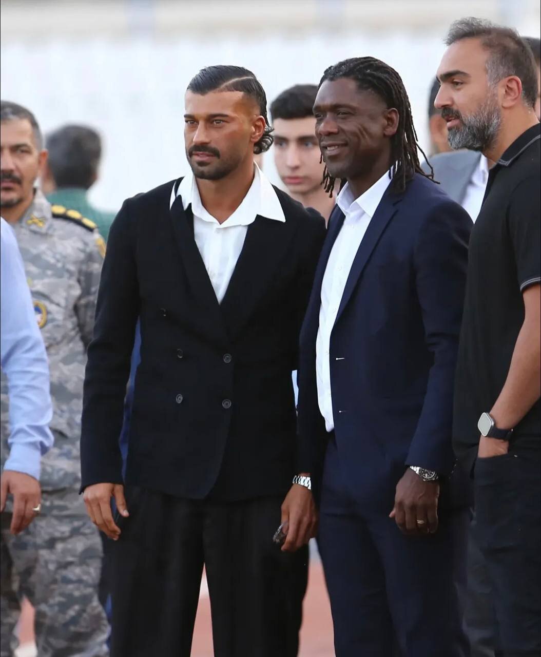 عکس | تیپ عجیب رامین رضاییان برای تماشای بازی استقلال