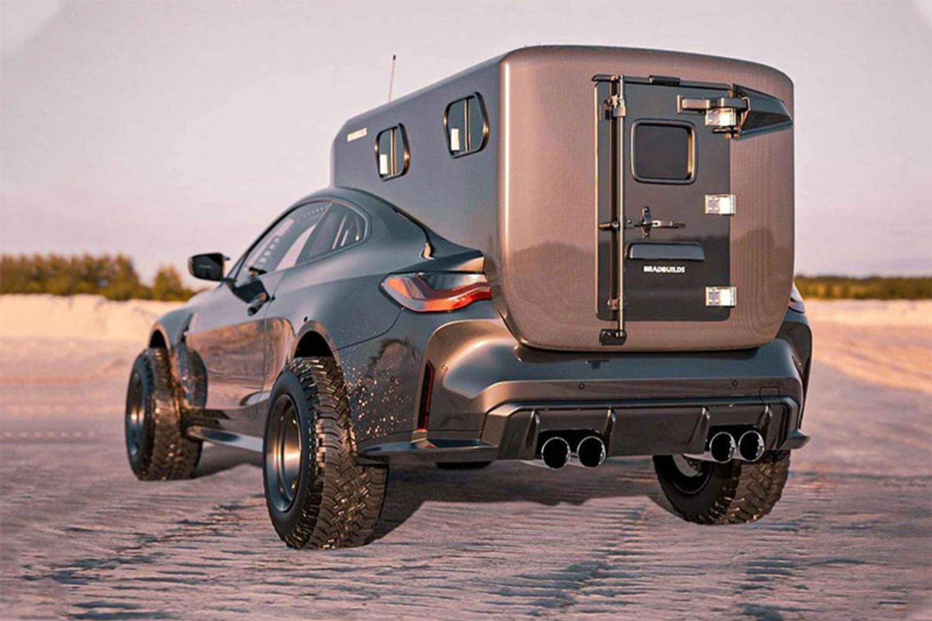 نمای پشتی کمپر بی‌ام‌دبلیوی M4