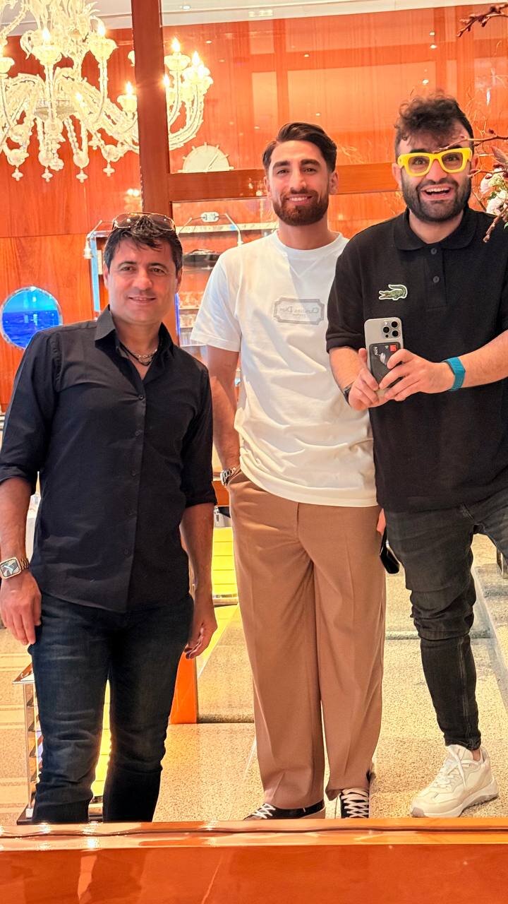 عکس| دورهمی علیرضا فغانی با معروف‌ترین چهره‌های ورزش ایران در دبی