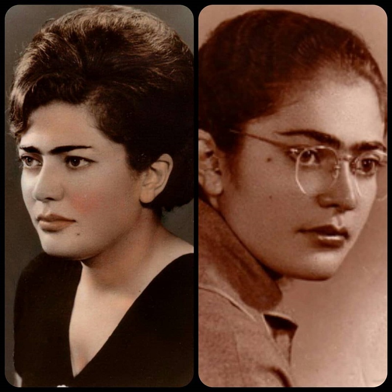 دو تصویر از طاهره کوزه گرانی