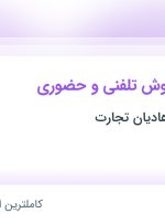 استخدام کارشناس فروش تلفنی و حضوری در گروه بازرگانی هادیان تجارت در تهران
