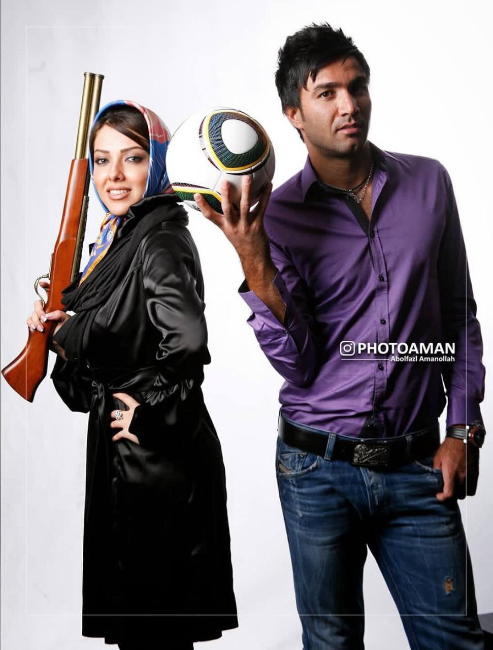 عکس | تصویر قدیمی از جواد نکونام کنار بازیگر زن