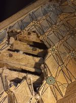 فروریختن بخشی از بنای تاریخی قوام‌الملک در آرامگاه حافظ