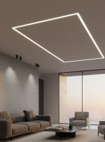 نورپردازی سقف مدرن (راهنمای جامع ۲۰۲۶): چگونه با «لاین نوری» خانه‌ای شیک و امروزی طراحی کنیم؟