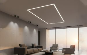 نورپردازی سقف مدرن (راهنمای جامع ۲۰۲۶): چگونه با «لاین نوری» خانه‌ای شیک و امروزی طراحی کنیم؟