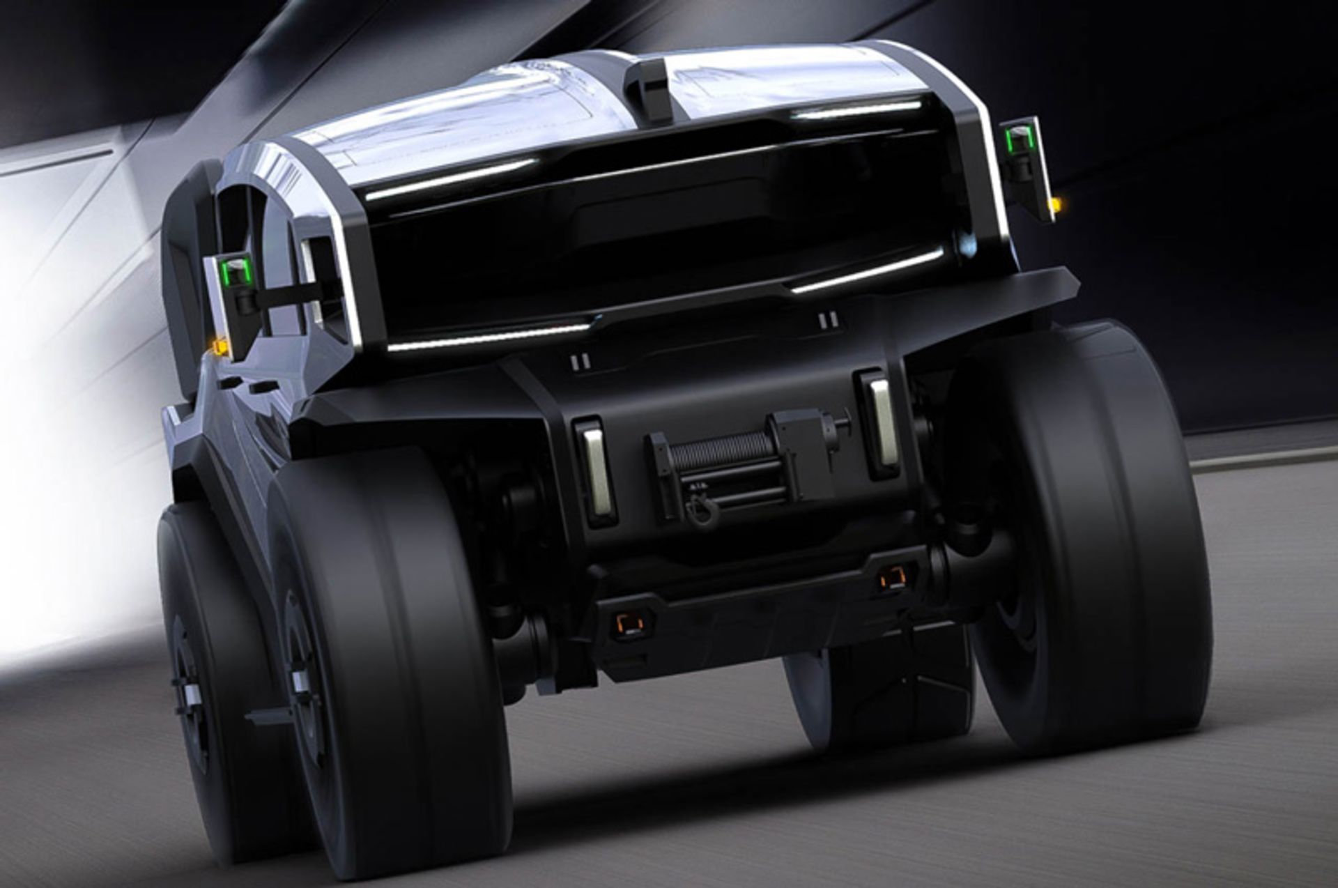 نمای جلویی خودروی پیکاپ اسکورپیون ۲۰۳۰